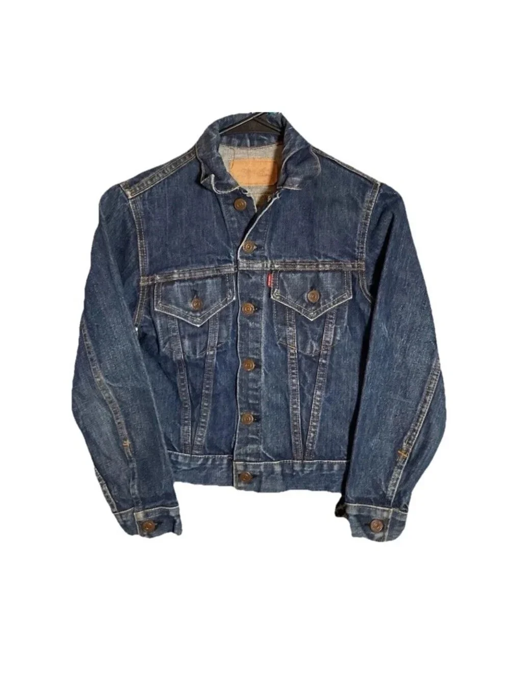 Vintage Big E Levis Indigo Denim Jacket Youth True Vintage Timeless Classic
